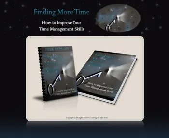Finding More Time - Minisite Graphics & Content