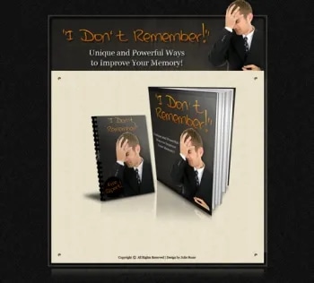 I Don't Remember! - Minisite Graphics & Content